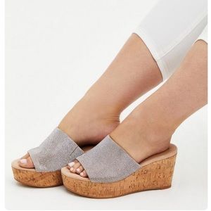 Torrid Rhinestone Cork Wedge